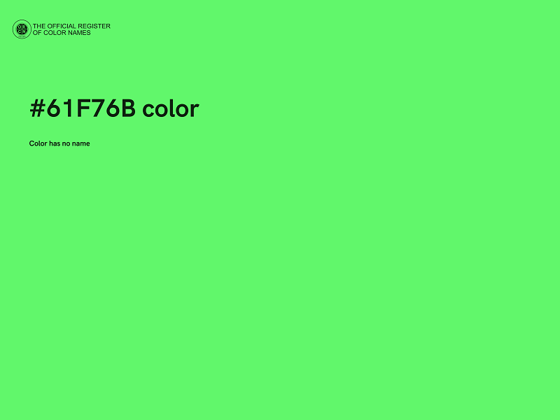 #61F76B color image