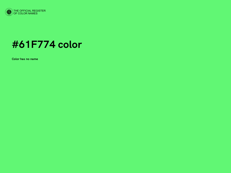 #61F774 color image