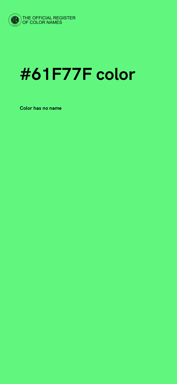#61F77F color image