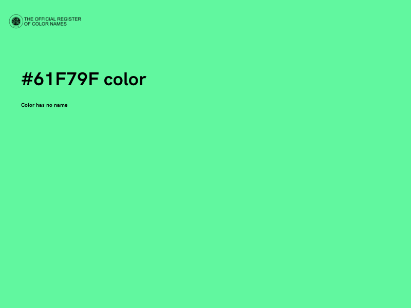 #61F79F color image