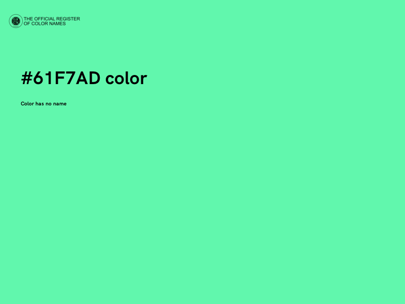 #61F7AD color image