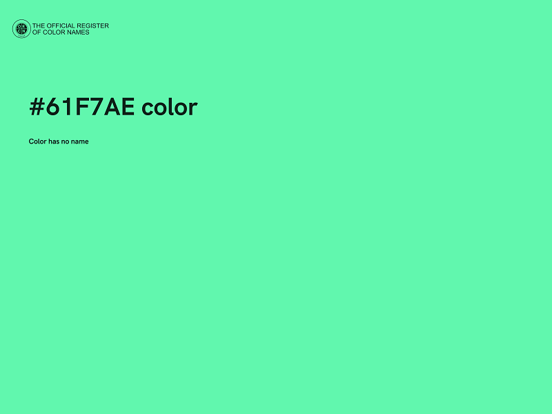 #61F7AE color image