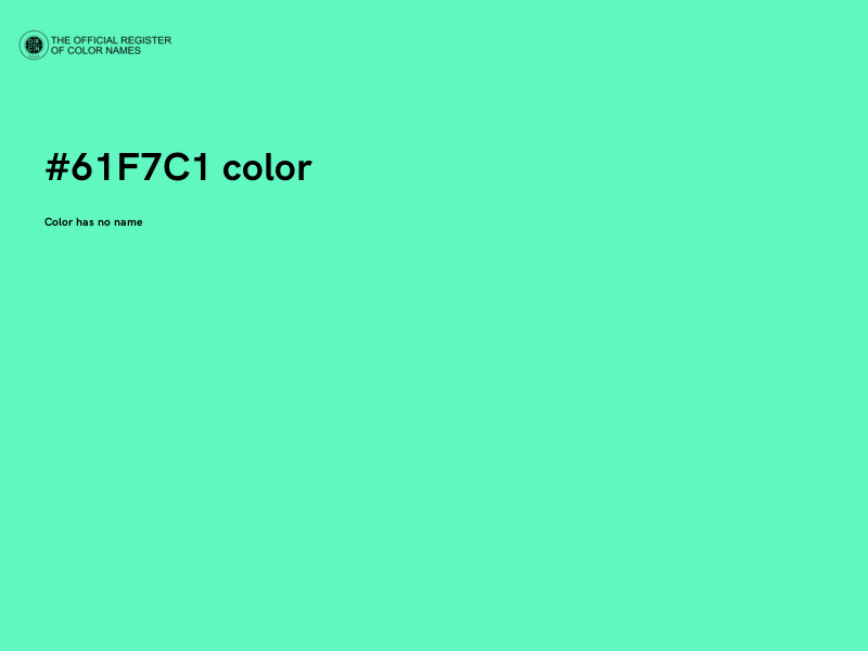 #61F7C1 color image