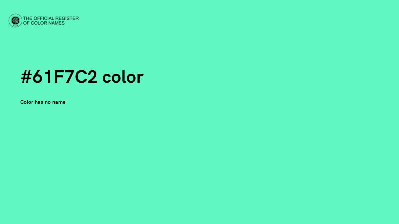 #61F7C2 color image