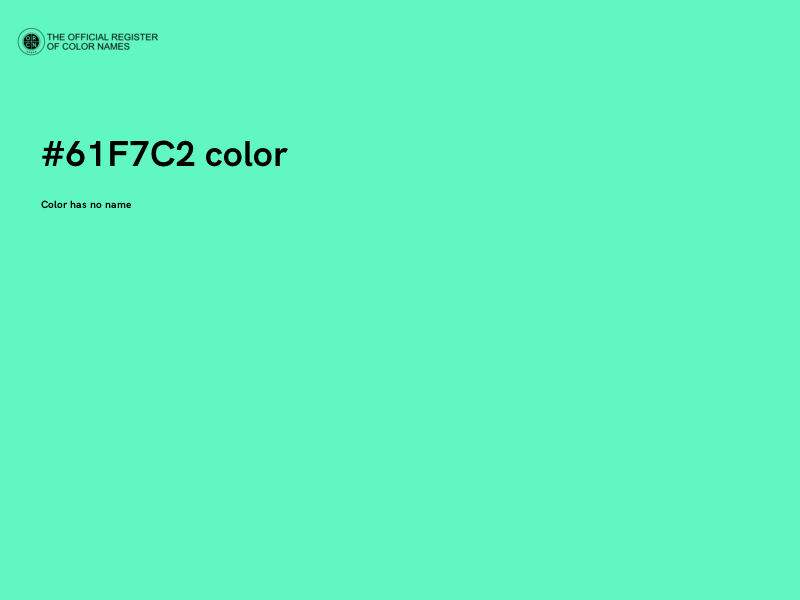#61F7C2 color image