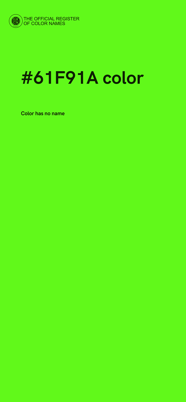 #61F91A color image