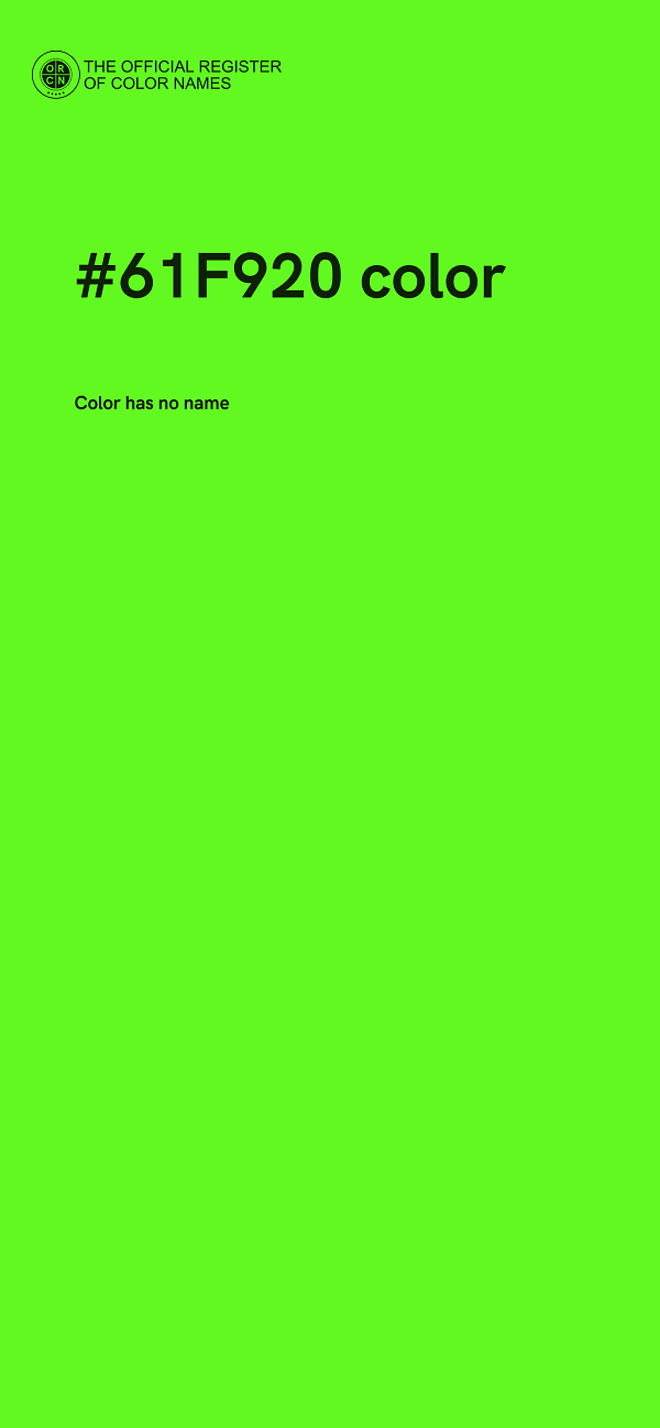 #61F920 color image