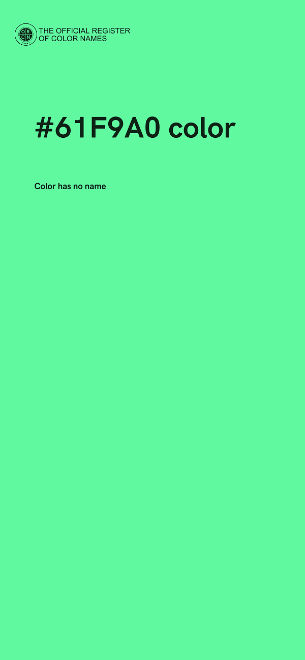 #61F9A0 color image