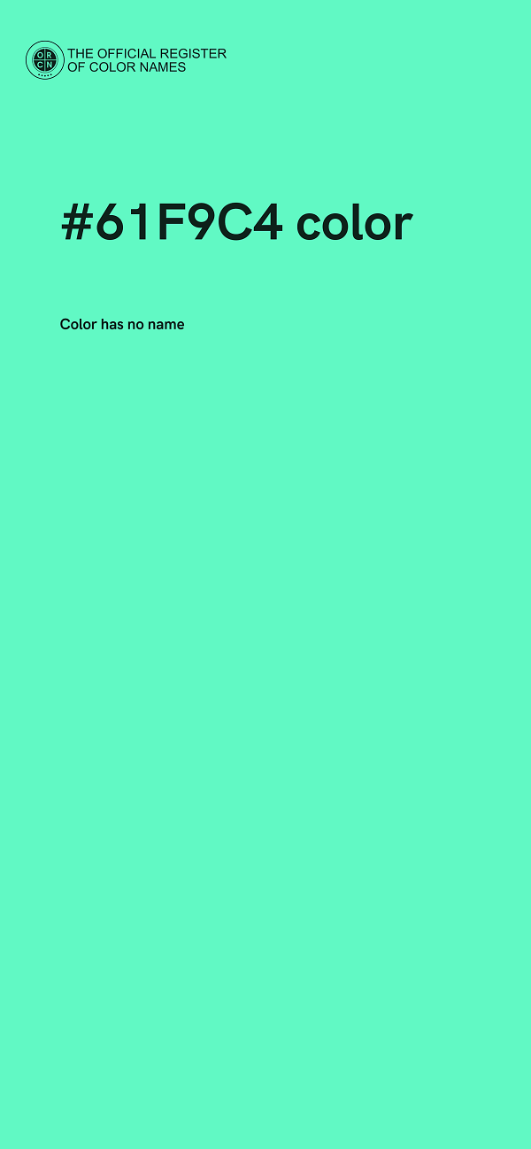 #61F9C4 color image