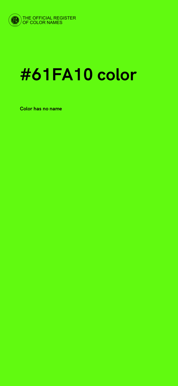#61FA10 color image