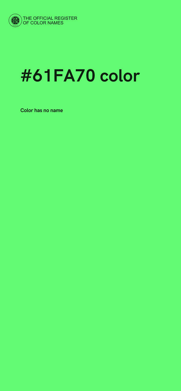 #61FA70 color image