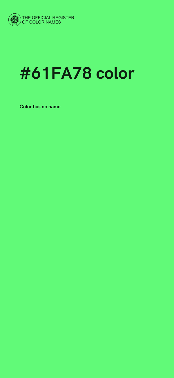 #61FA78 color image