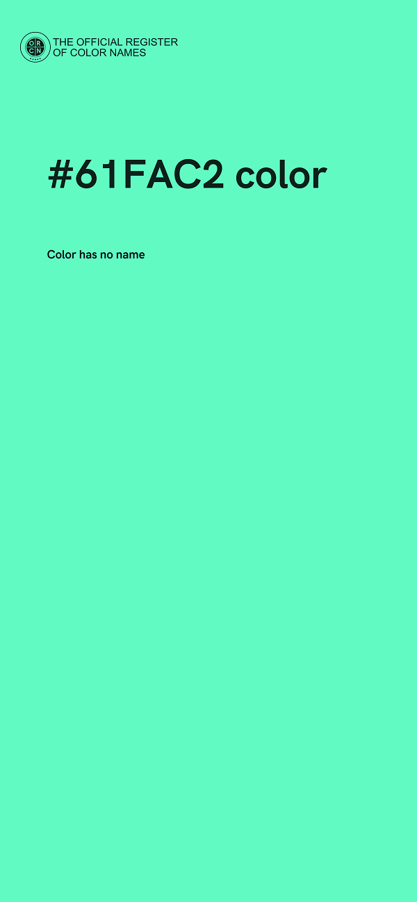 #61FAC2 color image
