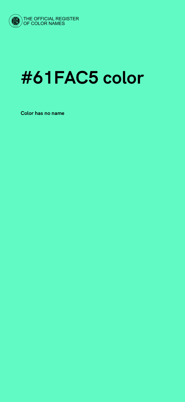 #61FAC5 color image