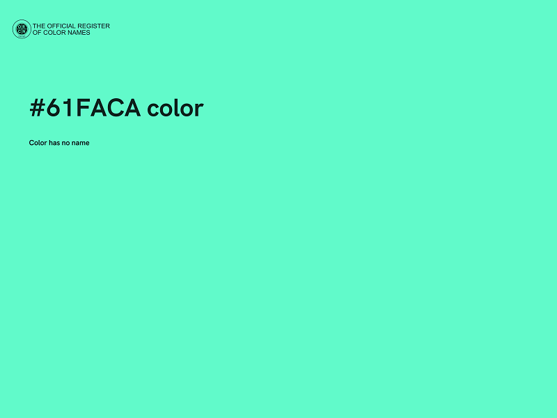 #61FACA color image