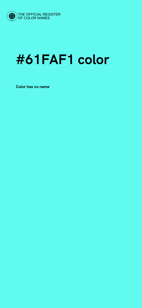 #61FAF1 color image