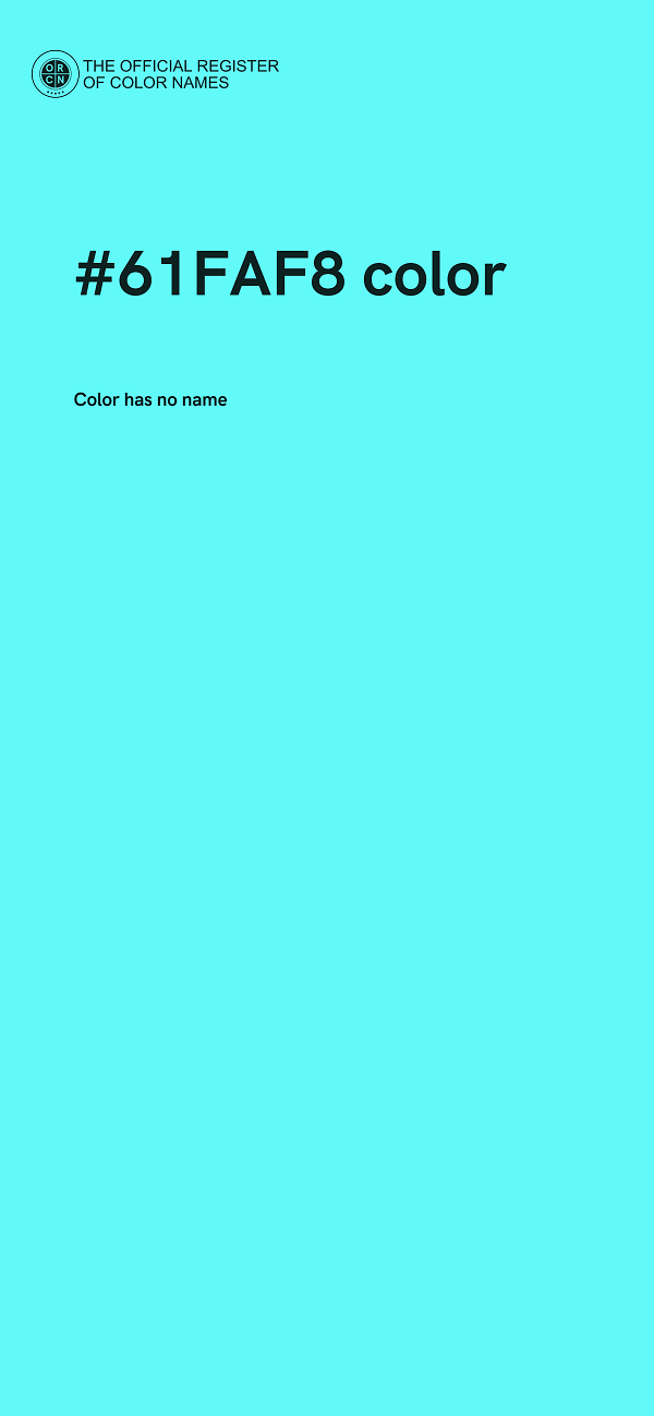 #61FAF8 color image