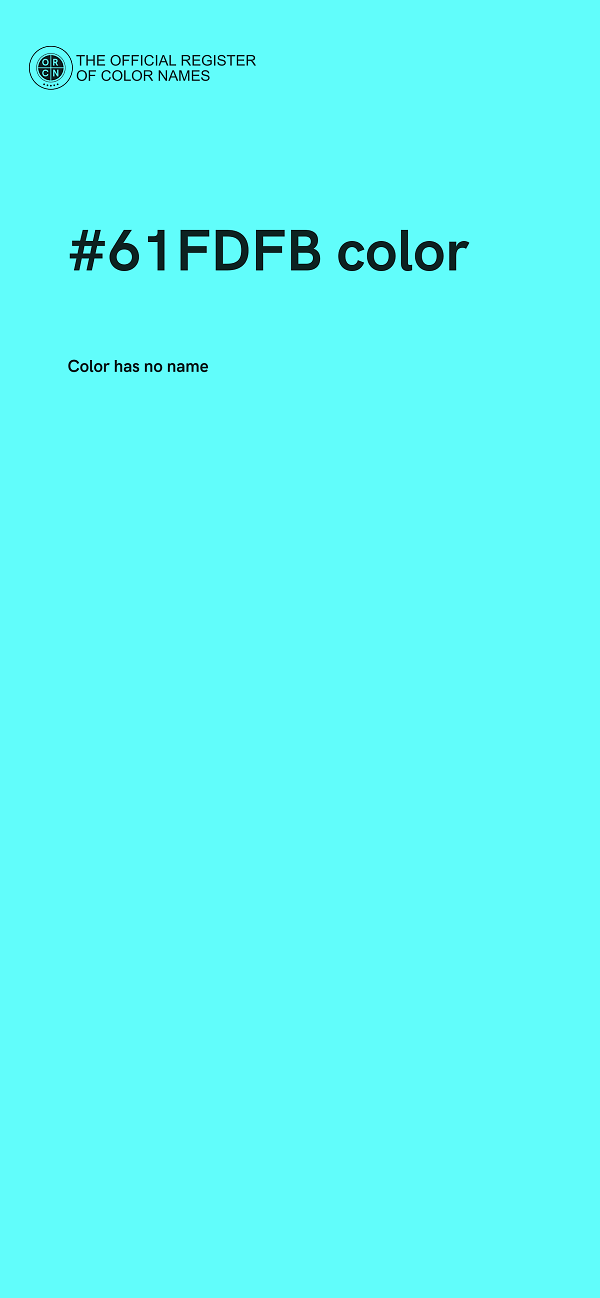 #61FDFB color image