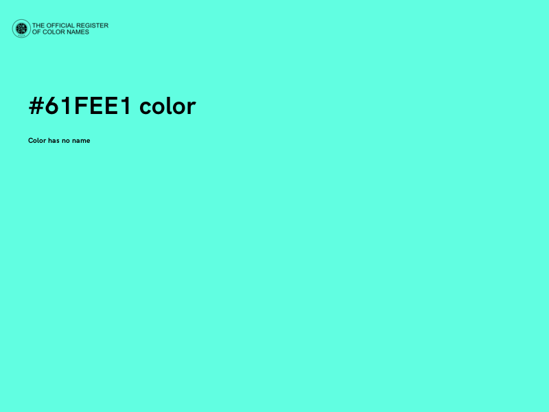 #61FEE1 color image
