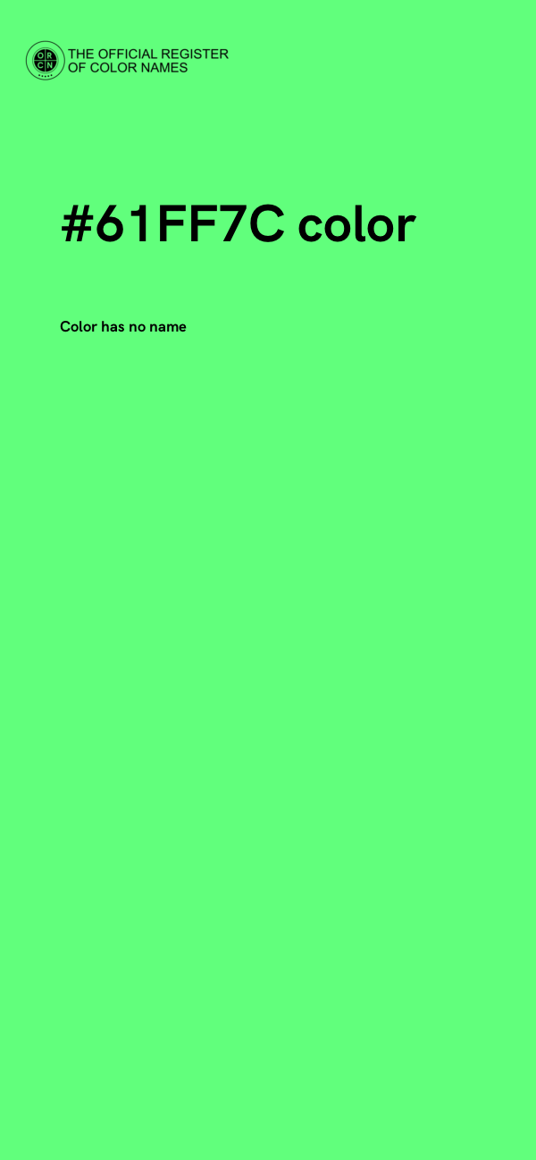 #61FF7C color image