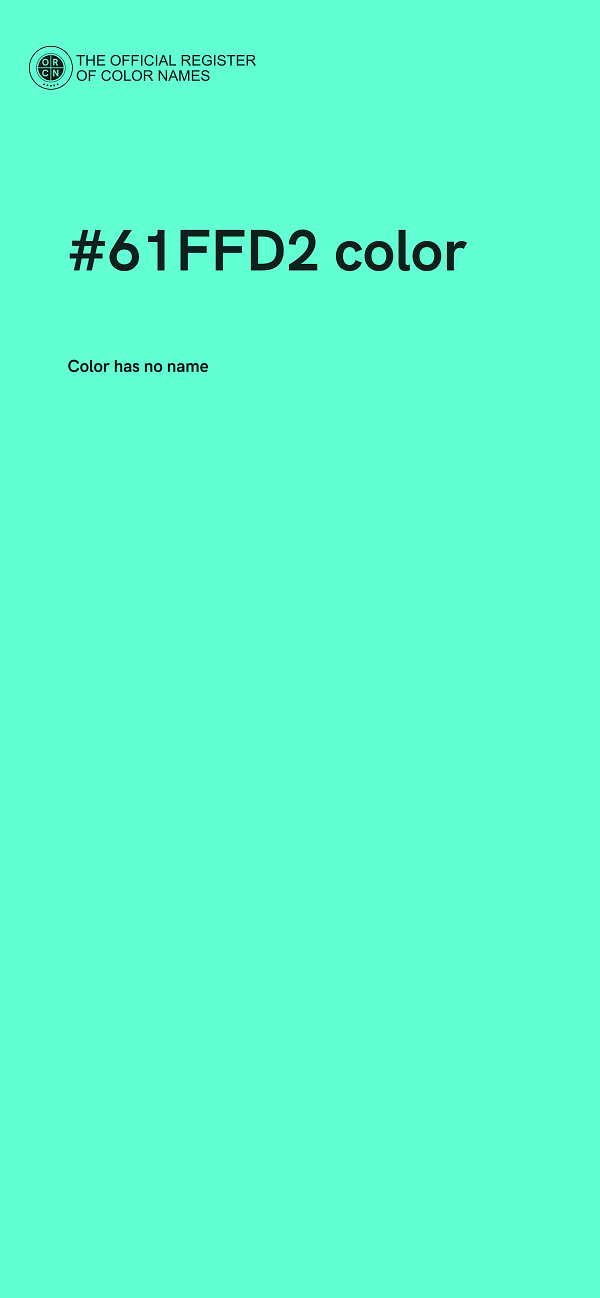 #61FFD2 color image