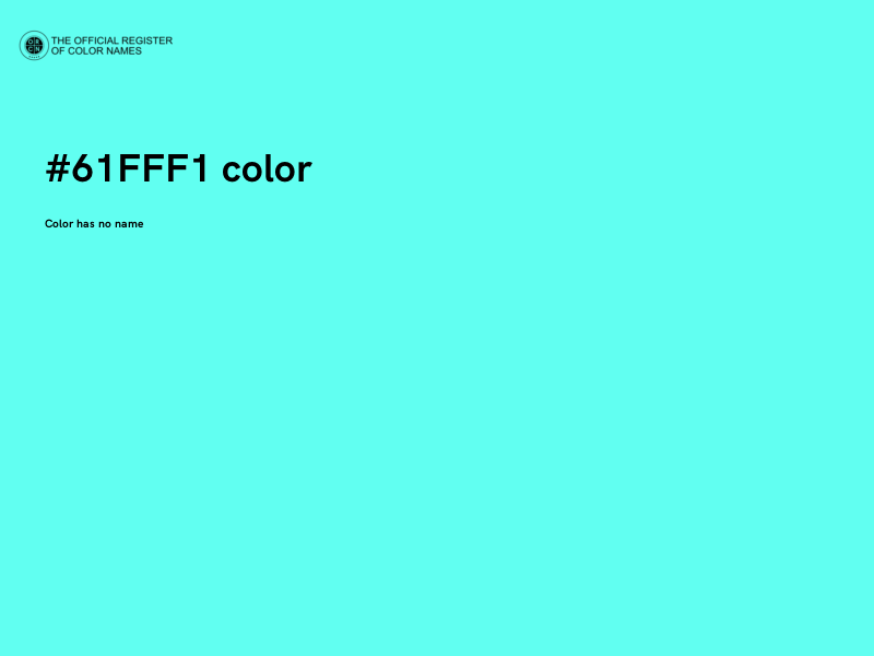 #61FFF1 color image