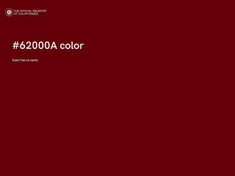 #62000A color image