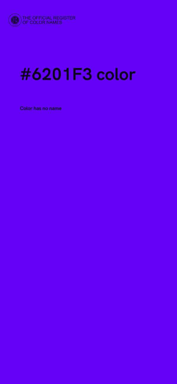 #6201F3 color image