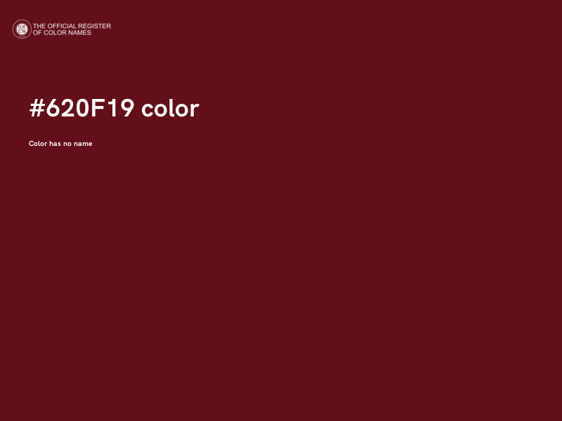 #620F19 color image