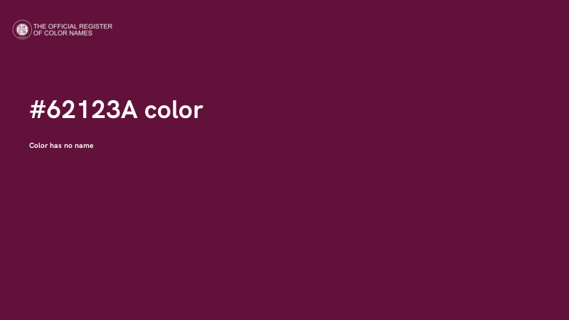 #62123A color image