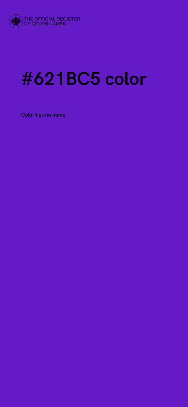 #621BC5 color image