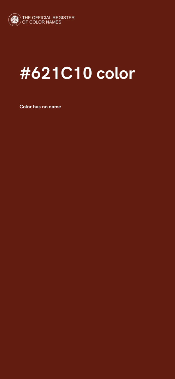 #621C10 color image