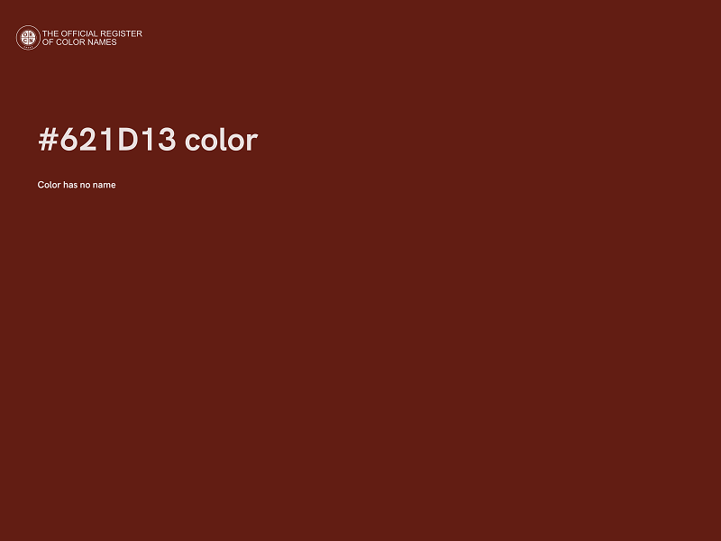 #621D13 color image