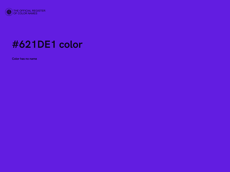 #621DE1 color image