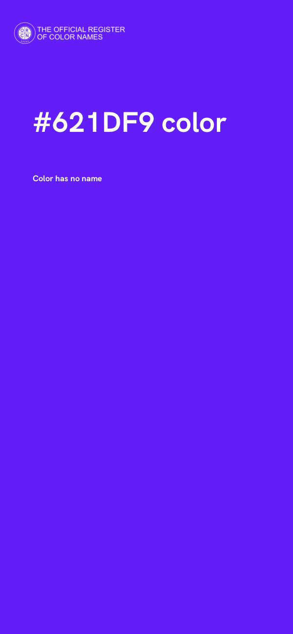#621DF9 color image