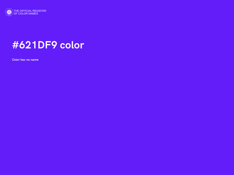 #621DF9 color image