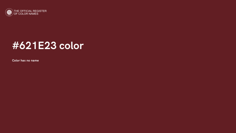 #621E23 color image