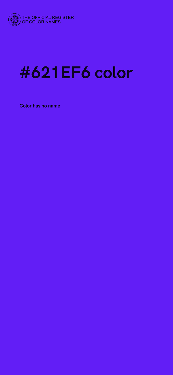#621EF6 color image