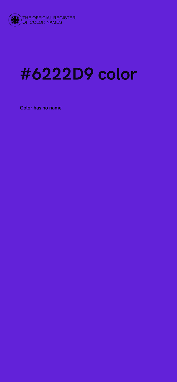 #6222D9 color image
