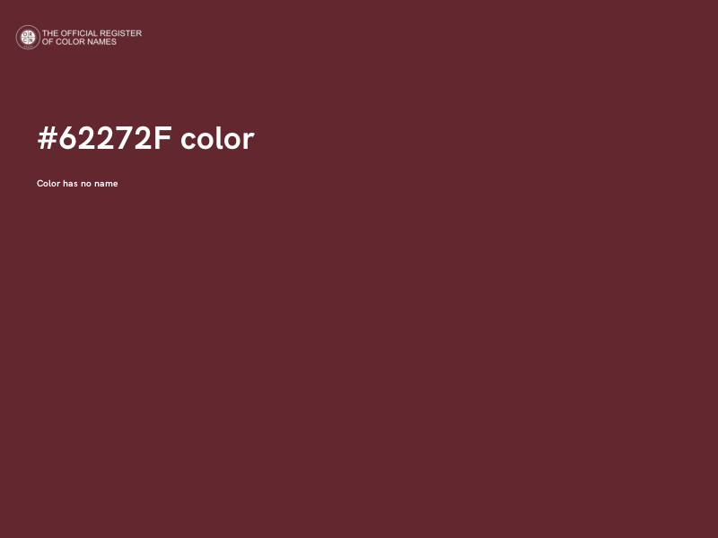 #62272F color image