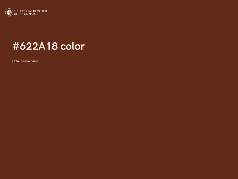 #622A18 color image