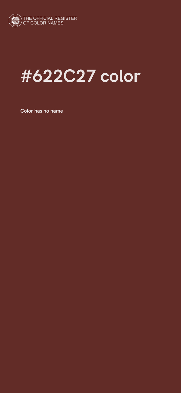 #622C27 color image