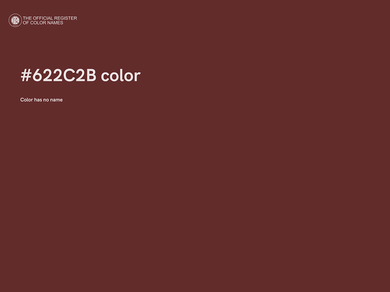 #622C2B color image