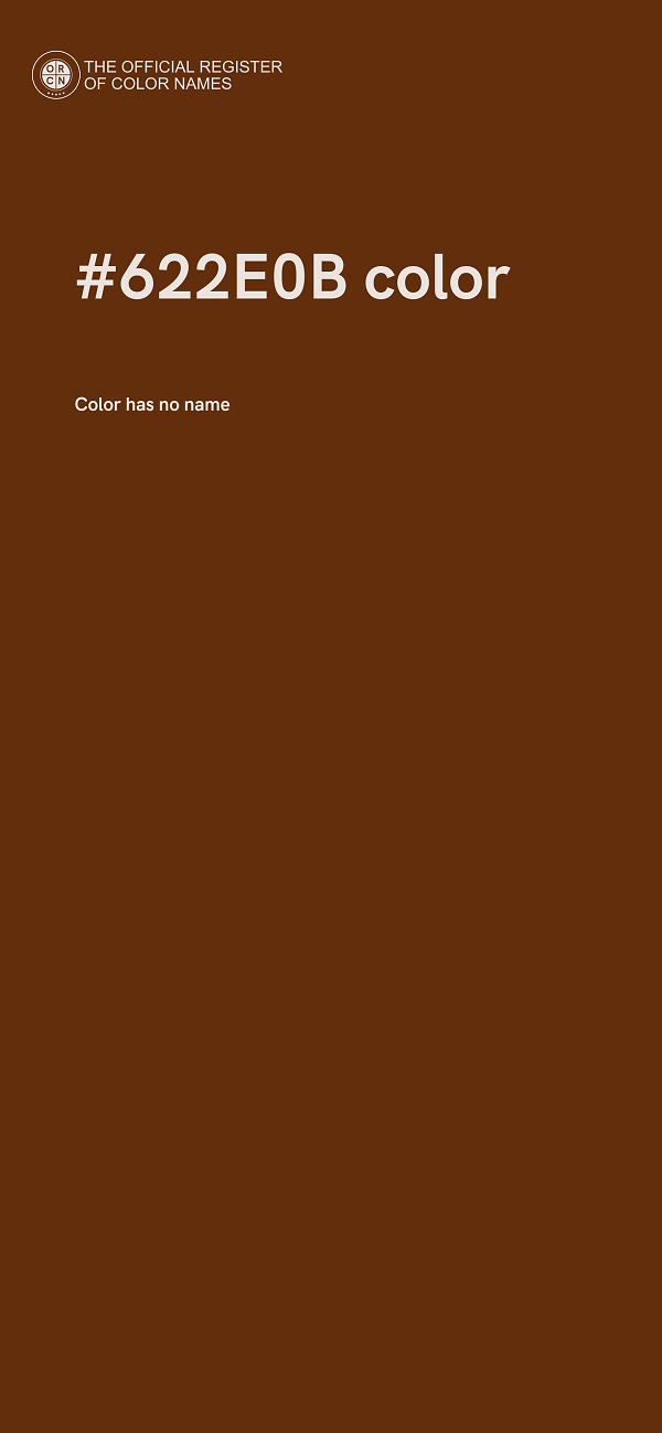 #622E0B color image