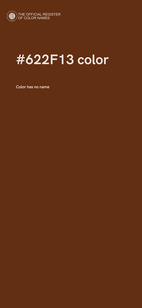 #622F13 color image