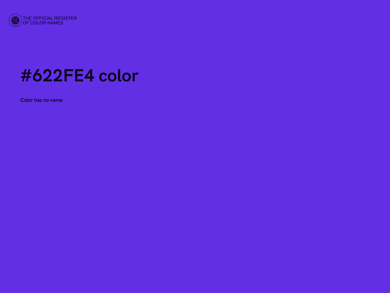 #622FE4 color image