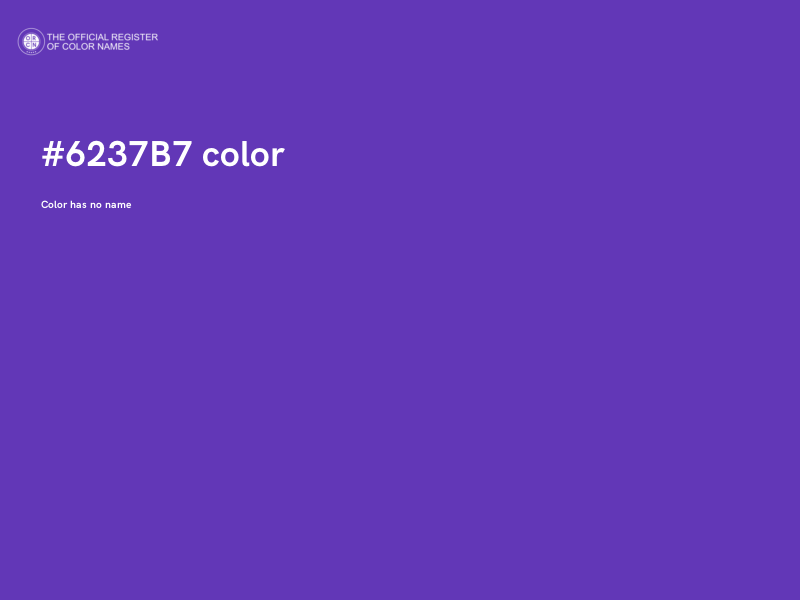 #6237B7 color image