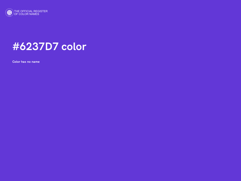 #6237D7 color image