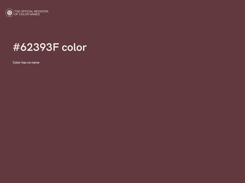 #62393F color image