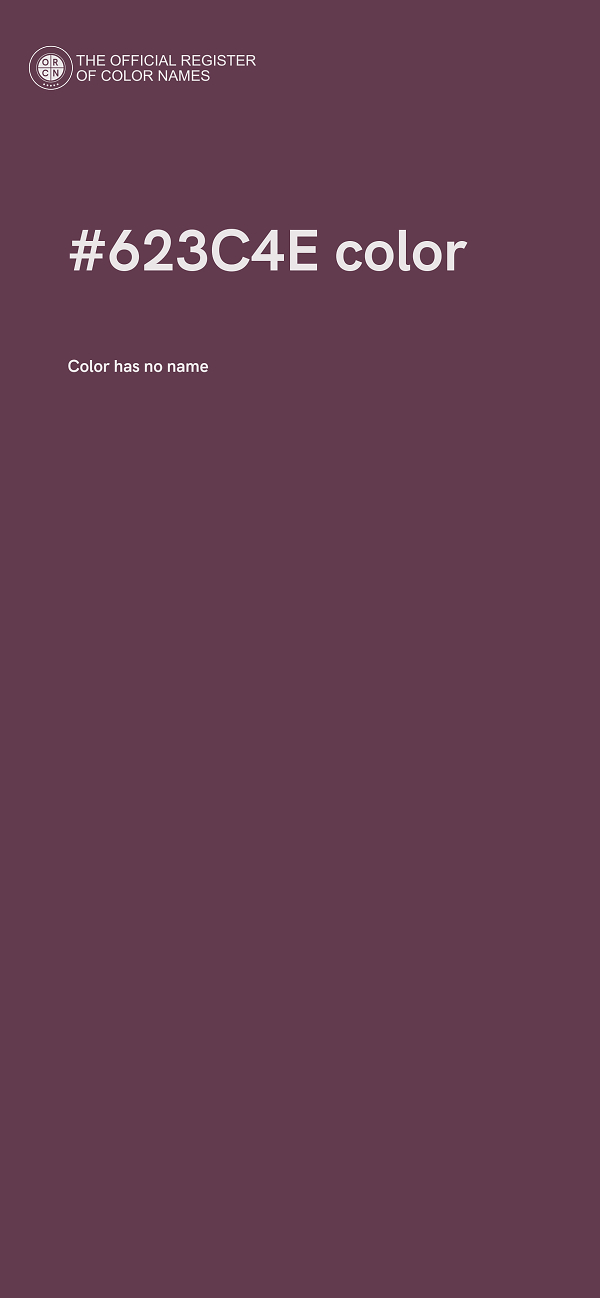 #623C4E color image